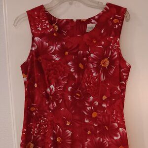 Pink - Fuchsia - Yellow Midi Dress